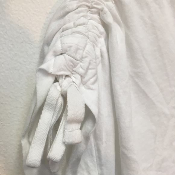 All Saints Muscle Crop T-Shirt Small White 100% Cotton Lightweight Casual - Picture 3 of 9